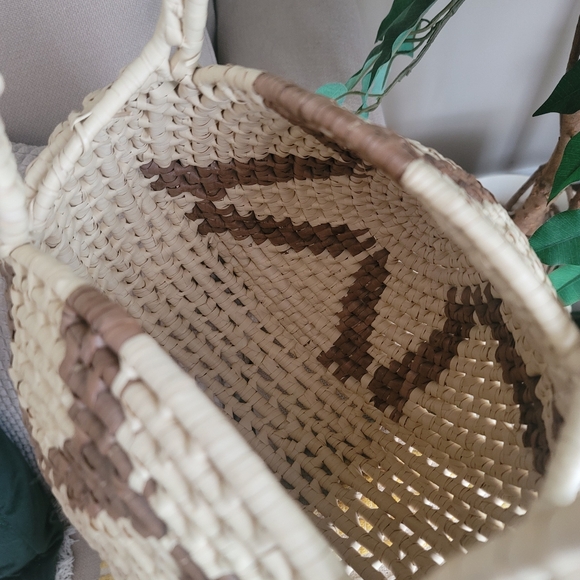 Beach wicker basket bag - Picture 6 of 13